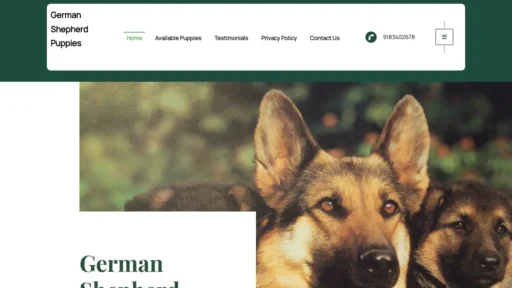 Scam Website Screenshot Germanpupsforsale.com