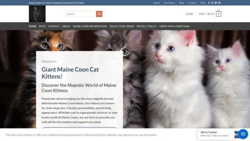 Scam Website Screenshot Giantmainecooncatkittens.com