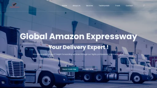 Scam Website Screenshot Globalamazonexpressway.com