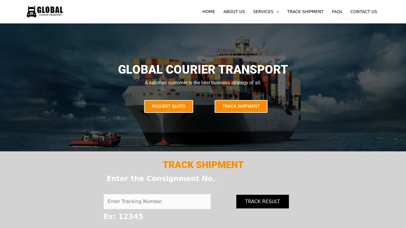 is Global Courier Transport – GET THE BEST DELIVERY SERVICE legit? screenshot