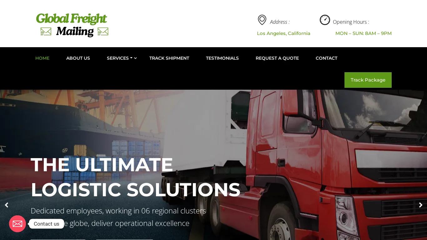 is Global Freight Mailing – Connecting Continents, One Shipment at a Time legit? screenshot
