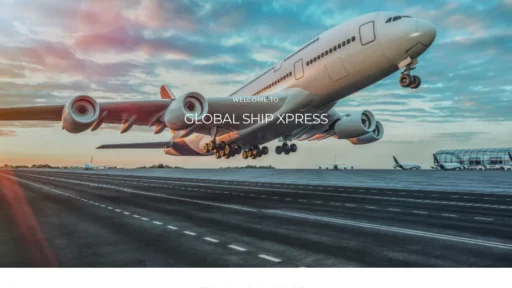 Scam Website Screenshot Globalshipxpress.org