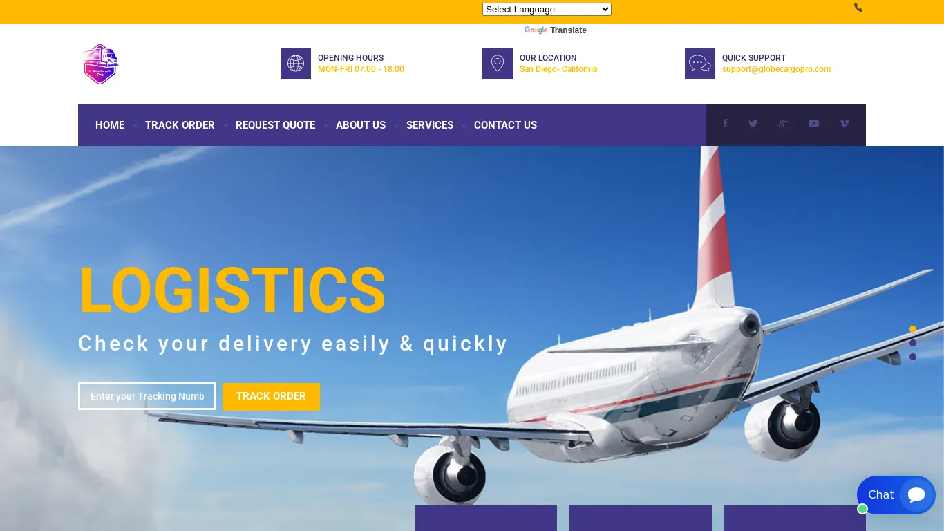 is Globecargo Pro Logistic, Delivery and Transportation legit? screenshot