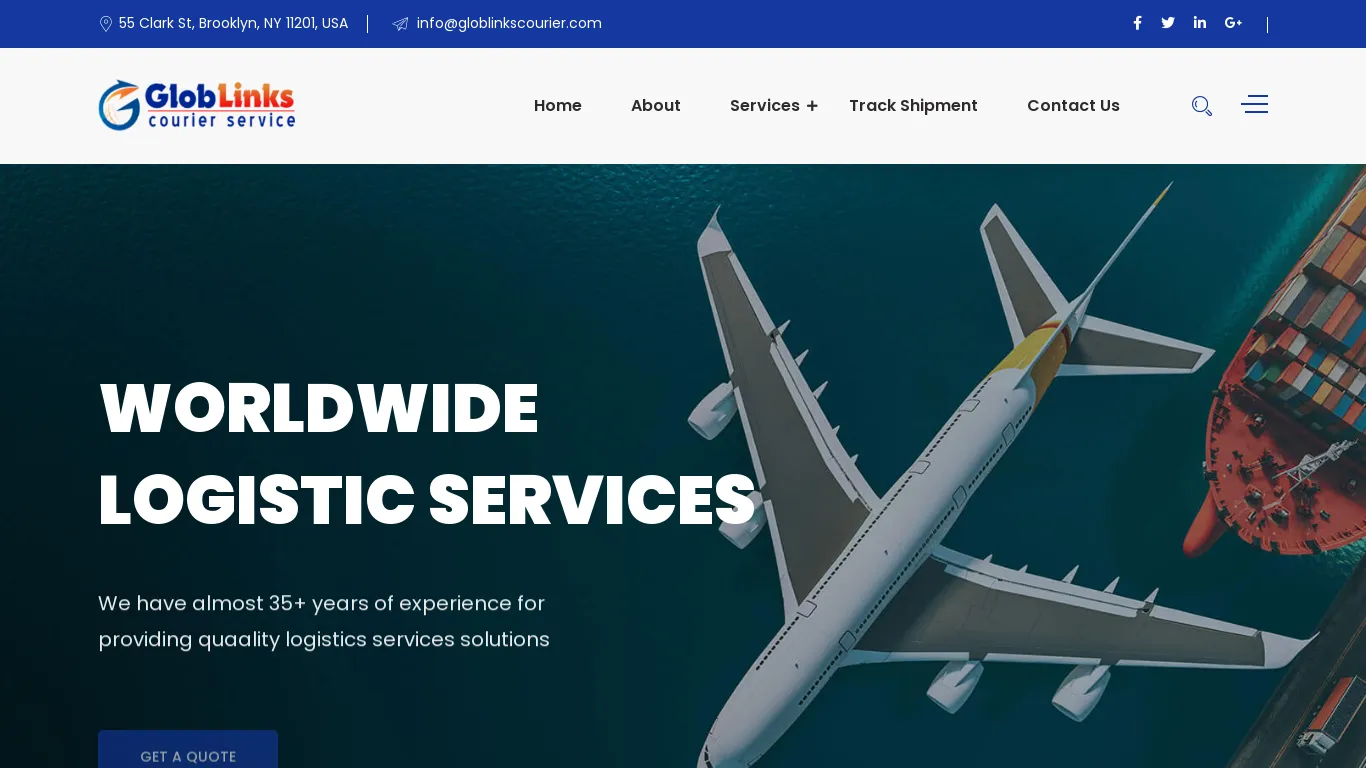 is Globlinks Courier Service | Cargo, Logistics & Transportation Comapny legit? screenshot