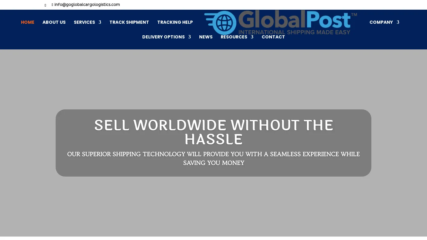 is GOGLOBAL LOGISTICS LLC | GOGLOBAL LOGISTICS is World's largest parcel delivery network, providing a flexible and user-friendly service for both shippers and shoppers. legit? screenshot