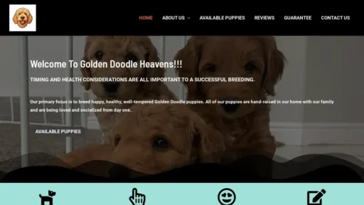 Scam Website Screenshot Goldendoodleheavens.com