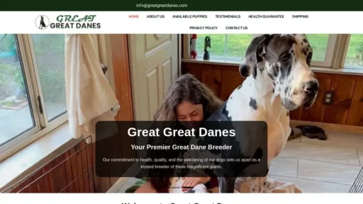 Scam Website Screenshot Greatgreatdanes.com
