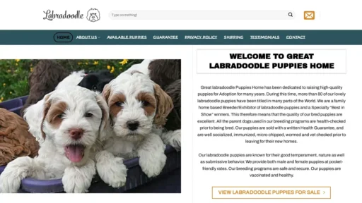 Scam Website Screenshot Greatlabradordoodle.top