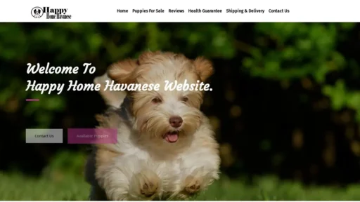 Scam Website Screenshot Happyhomehavanese.com