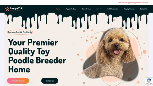 Scam Website Screenshot Happytailtoypoodlelitters.com