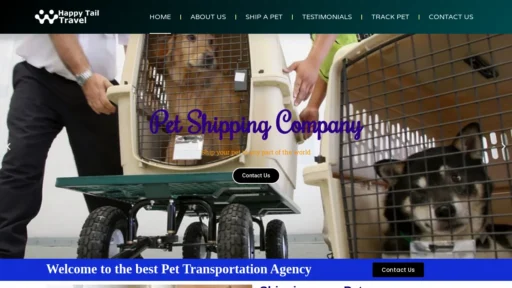 Scam Website Screenshot Happytailtravel.com