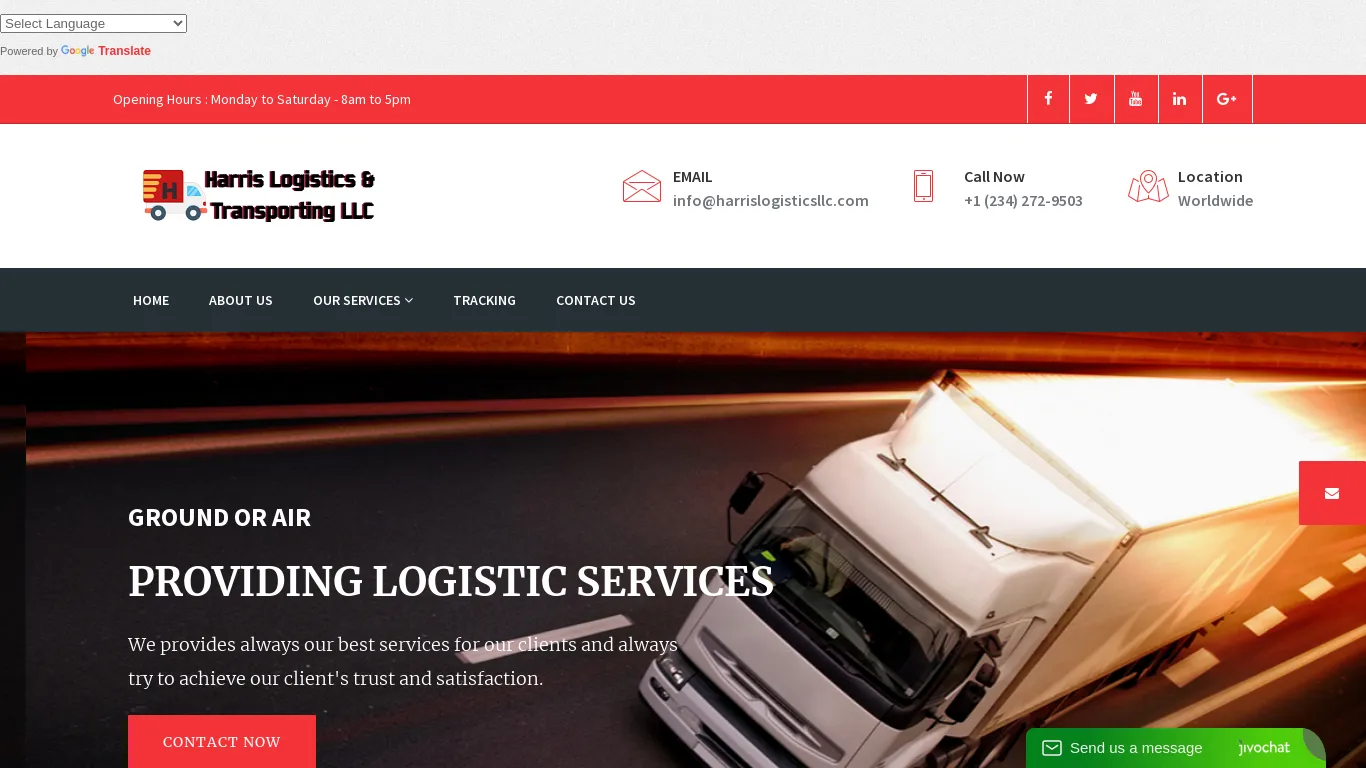is Harris Logistics and Transporting LLC – Making Shipping Easy legit? screenshot