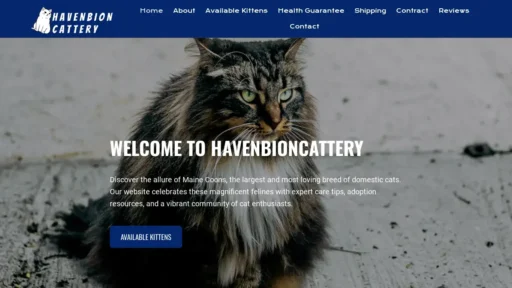 Scam Website Screenshot Havenbioncattery.com