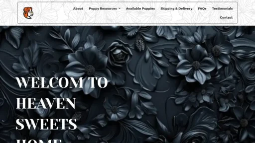 Scam Website Screenshot Heavensweets.com