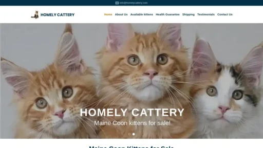 Scam Website Screenshot Homelycattery.com