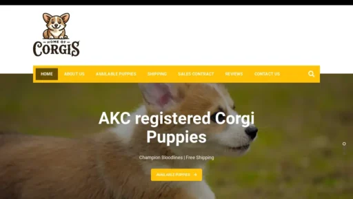Scam Website Screenshot Homeofcorgis.us