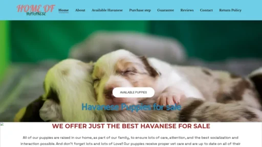 Scam Website Screenshot Homeofhavanese.com