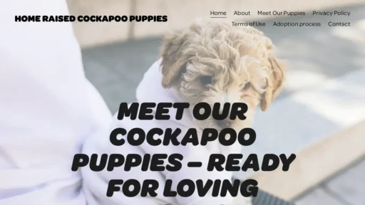 Scam Website Screenshot Homeraisedcockapoopuppies.com