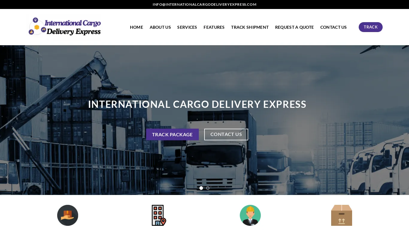 is International Cargo Delivery Express – Swift, Secure, and Worldwide: Your Cargo, Our Mission legit? screenshot