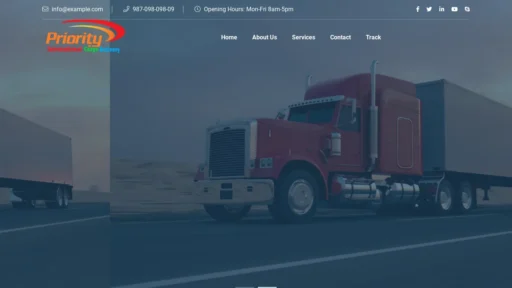 Scam Website Screenshot Internationalcargoprioritydelivery.com