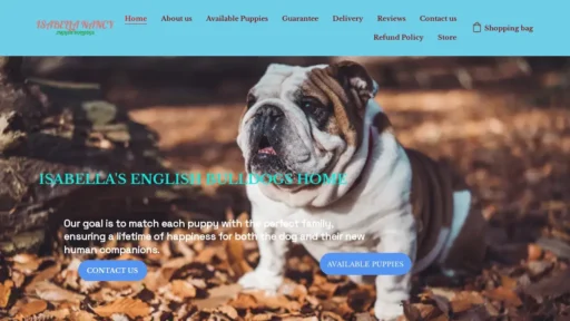 Scam Website Screenshot Isabellasbulldogs.com