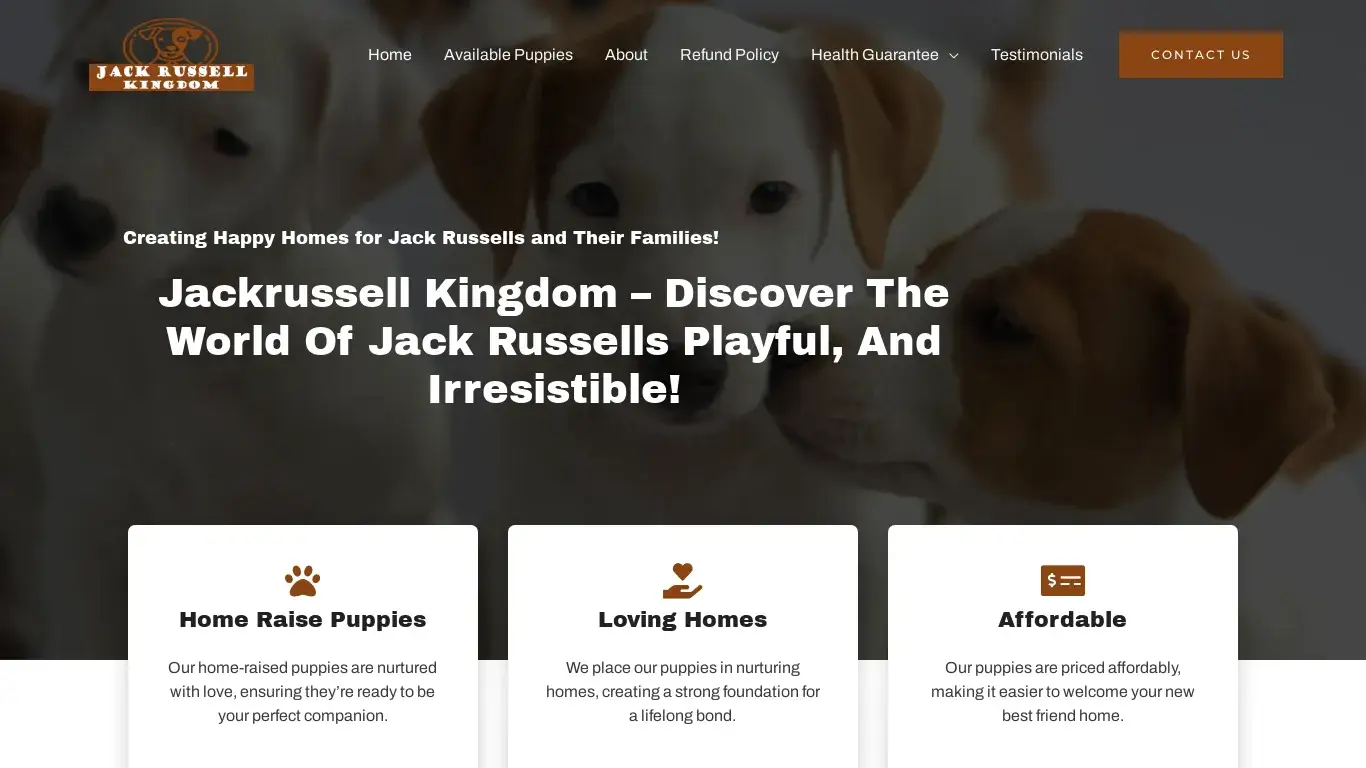 is Jackrussell Kingdom – Jack Russell Terriers for sale legit? screenshot