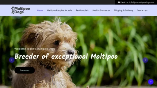 Scam Website Screenshot Jensmaltipoodogs.com