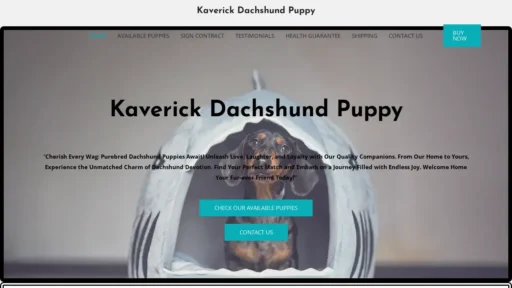 Scam Website Screenshot Kaverickdachshundpuppy.com