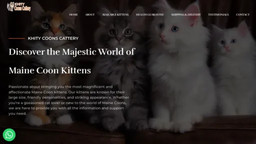 Scam Website Screenshot Khitycoonscattery.com