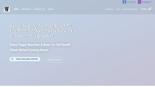 Scam Website Screenshot Kingcharlespets.org
