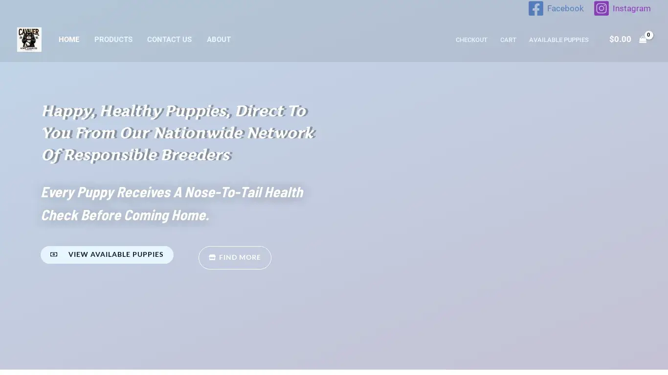 is kingcharlespets Home - kingcharlespets.org legit? screenshot