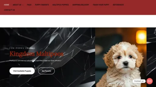 Scam Website Screenshot Kingdommaltipoos.org
