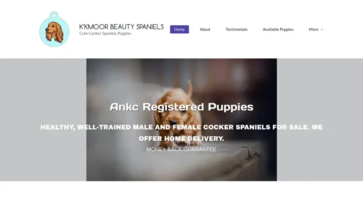 Scam Website Screenshot Kmorbeautyspaniel.com