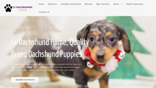 Scam Website Screenshot Lvdachshunds.com