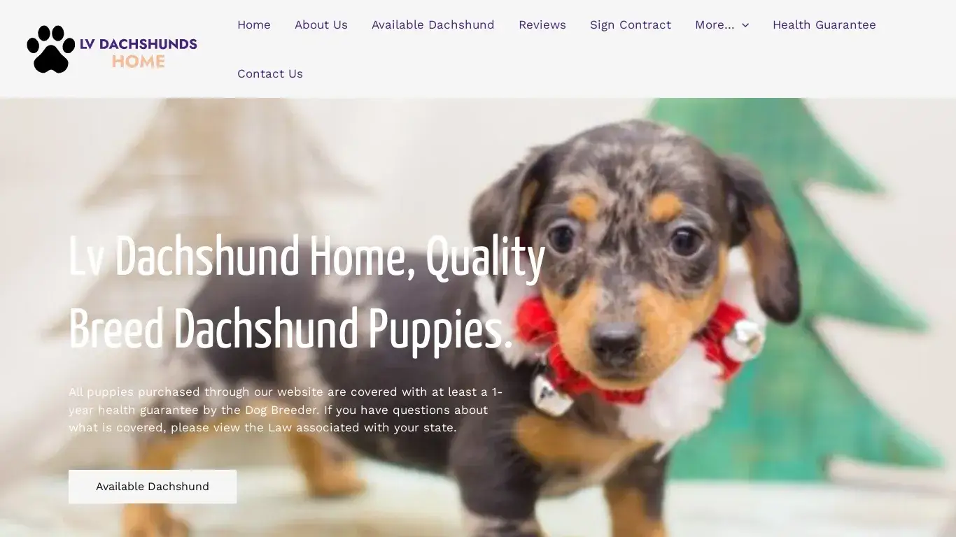 is LV DACHSHUNDS HOME legit? screenshot