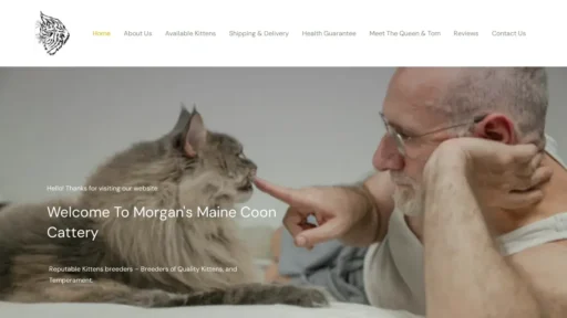 Scam Website Screenshot Mainecoonprogram.com