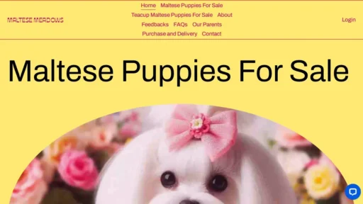 Scam Website Screenshot Maltesemeadows.com
