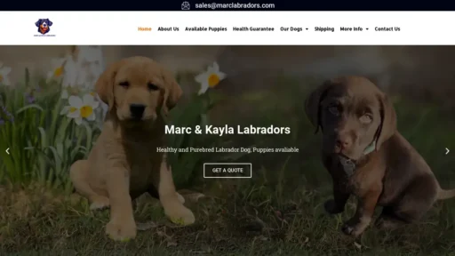 Scam Website Screenshot Marclabradors.com