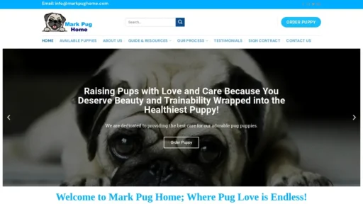 Scam Website Screenshot Markpughome.com