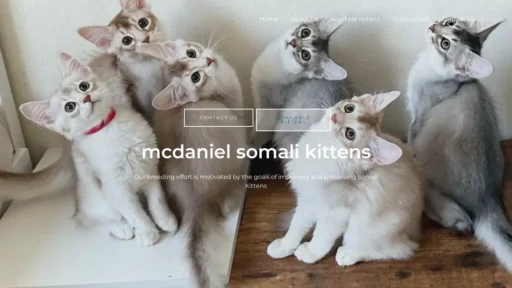 Scam Website Screenshot Mcdanielsomalikittens.com