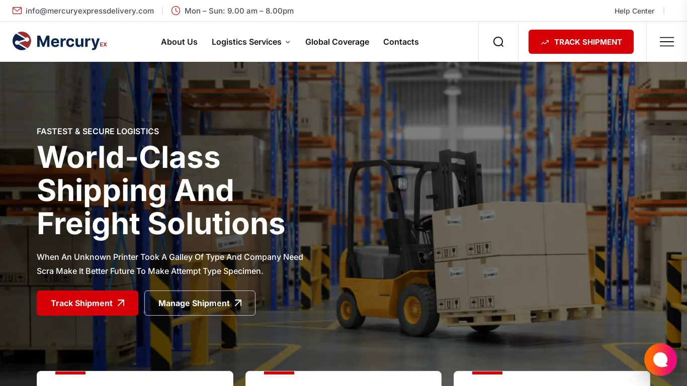 is Mercury Express Delivery - Streamlining Global Deliveries with Precision legit? screenshot