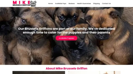Scam Website Screenshot Mikebrusselsgriffon.com