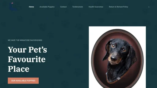 Scam Website Screenshot Minidachshundsinaussie.com