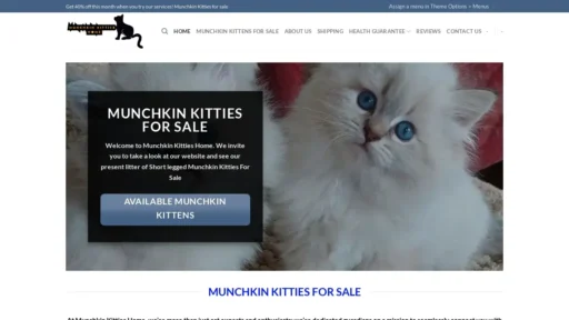 Scam Website Screenshot Munchkinkitties.com