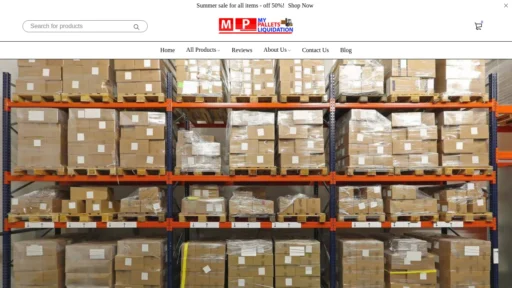 Scam Website Screenshot Myglobalpalletliquidation.com
