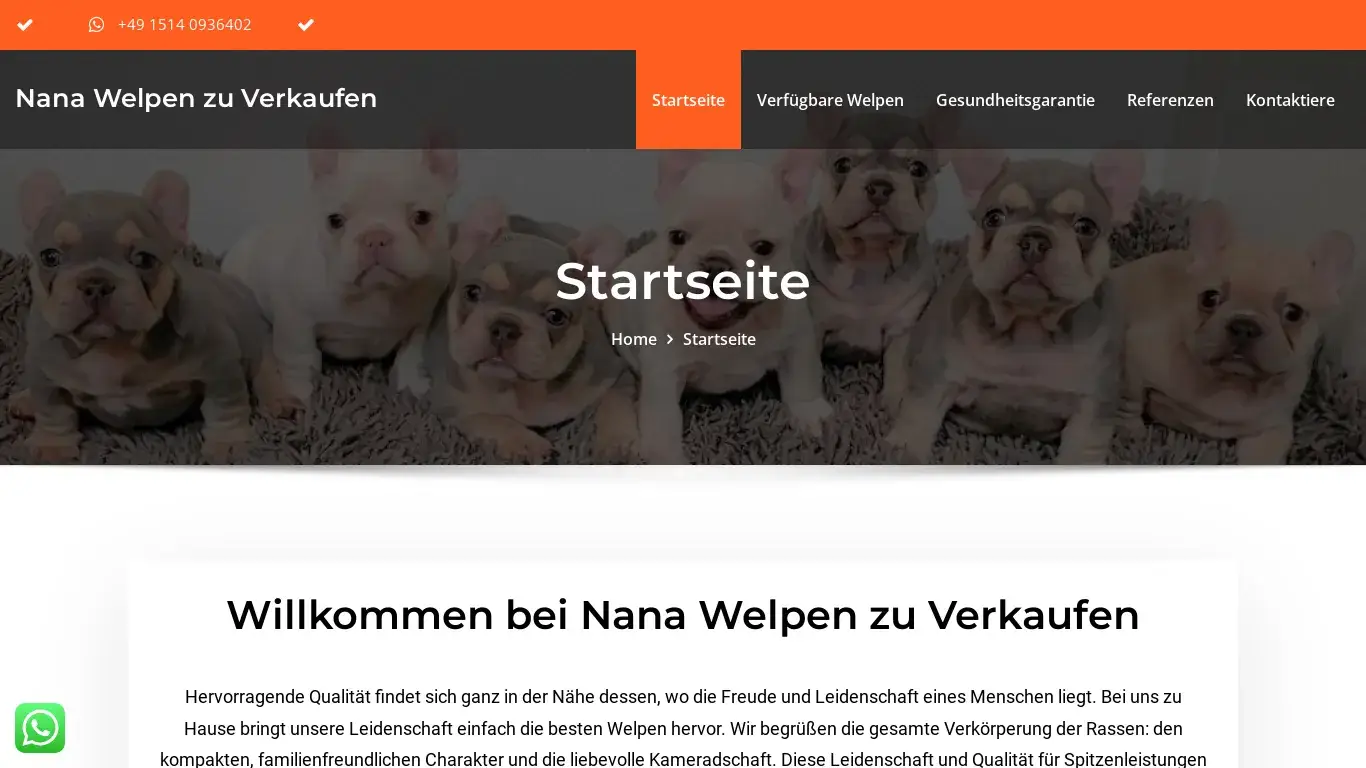 is Nana Welpen zu Verkaufen legit? screenshot