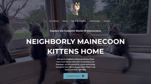 Scam Website Screenshot Neighborlymainecoonkittens.com