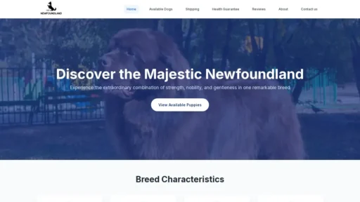 Scam Website Screenshot Newfoundlanndhome.com