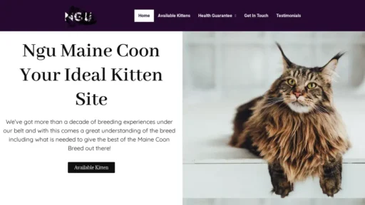 Scam Website Screenshot Ngumainecoon.com