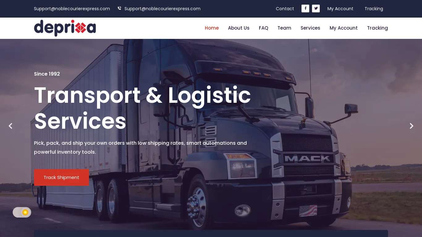 is Noble Courier Express - Transport and Logistics legit? screenshot